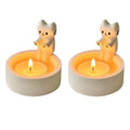Cute Cat Candle Holder – Aromatherapy Candlestick Home Decor Candle Holder Axl 2pcs Cartoon cat 1