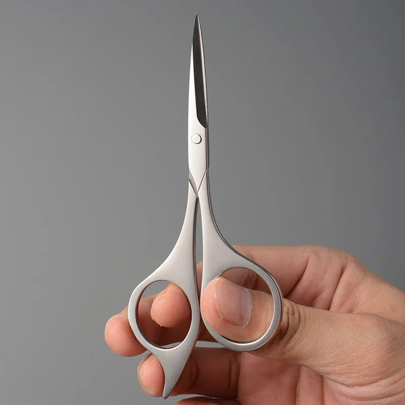 Serrated Stainless Steel Grooming Scissors – Beard & Eyebrow Grooming Scissors Axl