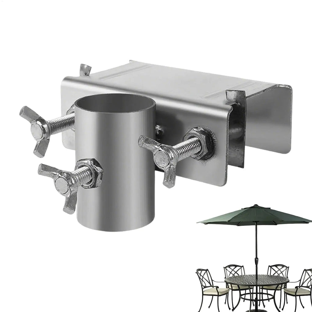 Deck Railing Umbrella Holder – Metal Parasol Clamp Bracket Umbrella Railing Clamp Axl