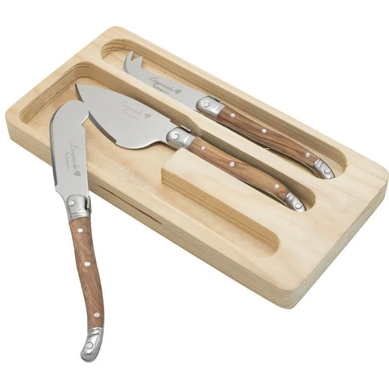 Laguiole Butter Knives Set – Stainless Steel & Rosewood Handle Butter Knife Set Axl