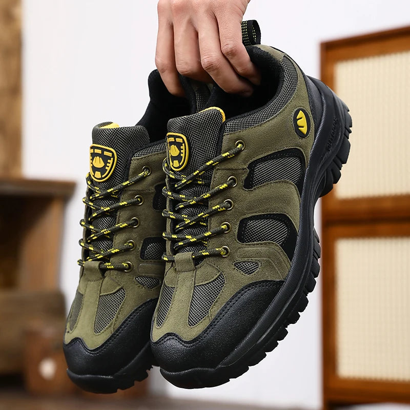 Men's Anti-Slip Breathable Hiking Sneakers | Trail Camp Shoes Hiking Sneakers Axl green 43