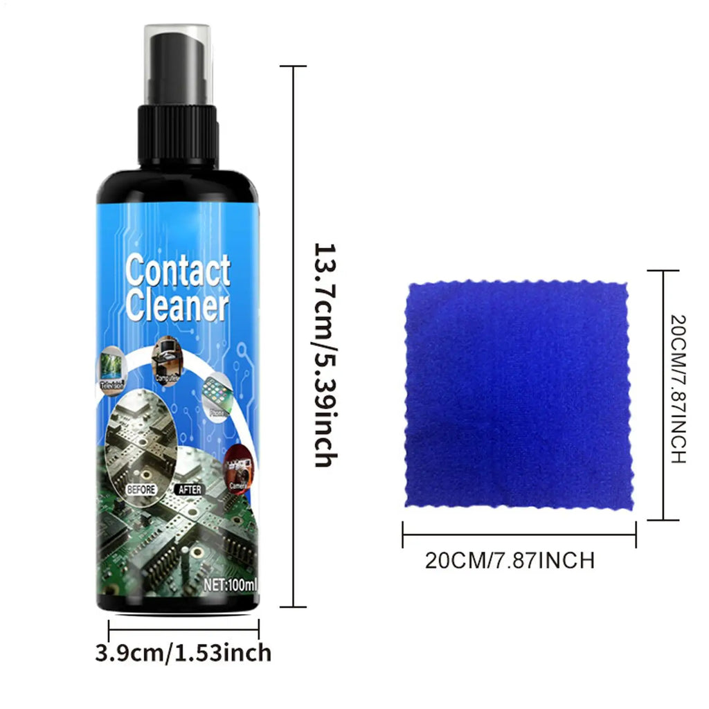 Electrical Contact Cleaner Spray – Fast-Drying Degreaser 100ml Electronics Cleaner Spray Axl