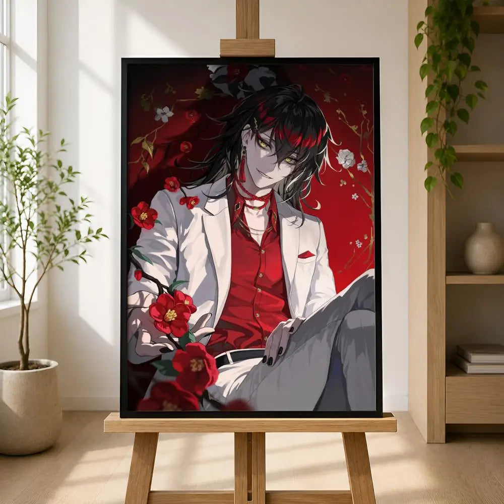 V-Vox Akuma Vtuber Waterproof PVC Peel-and-Stick Wall Poster Wall Poster Axl