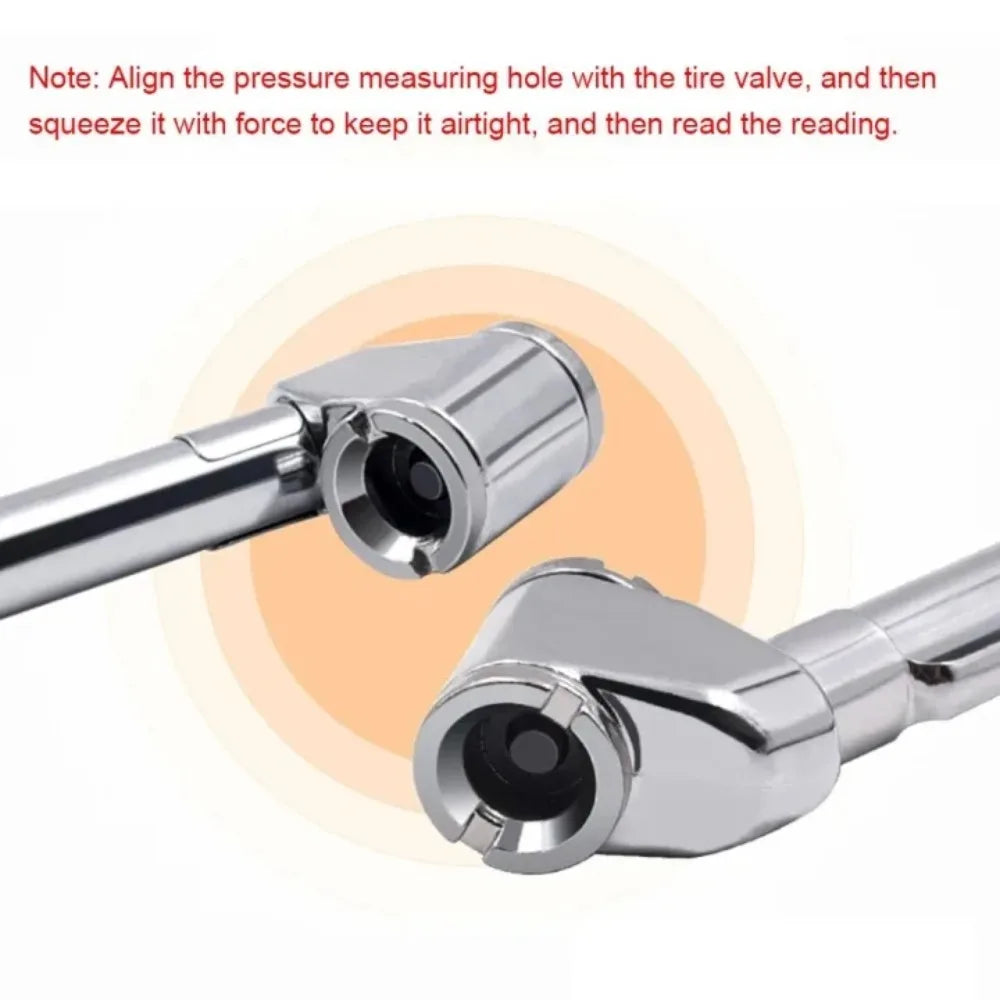 Portable Tyre Pressure Gauge Pen 5–50 PSI | Car & Bike Tyre Pressure Gauge Axl