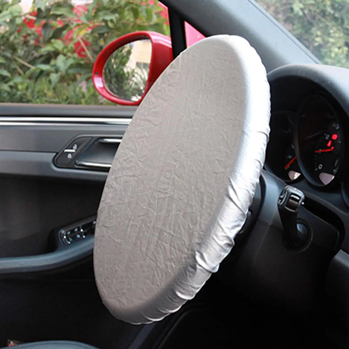 Car Steering Wheel Sunshade | Silver UV Heat Shield Cover Steering Wheel Sunshade Axl