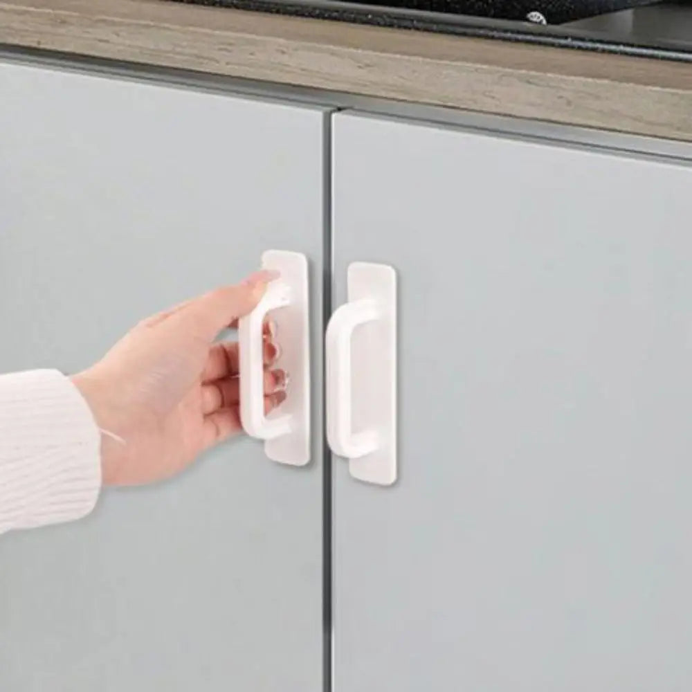 Self-Adhesive Cabinet Drawer Handles – No-Drill Door Knobs Cabinet Door Handle Axl