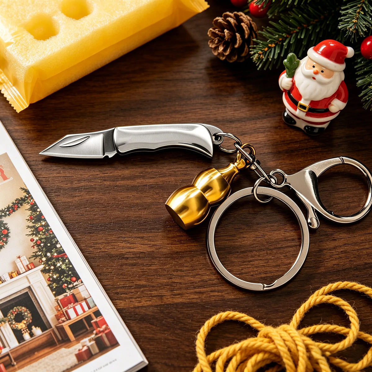 Portable Folding Pocket Knife – EDC Keychain Utility Tool Folding Pocket Knife Axl Folding Knife