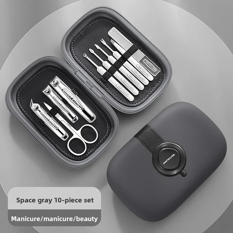Stainless Steel Nail Clipper Kit – Manicure & Pedicure Set Nail Care Kit Axl