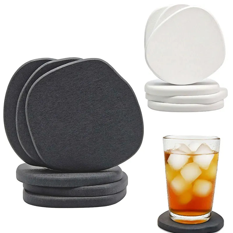 Diatomaceous Earth Coasters Set – Absorbent Quick-Dry Stone Drink Coaster Set Axl