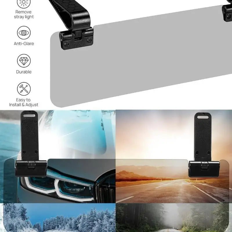 Universal Car Sun Visor Extender – Anti-Glare UV Shield Car Sun Visor Extender Axl