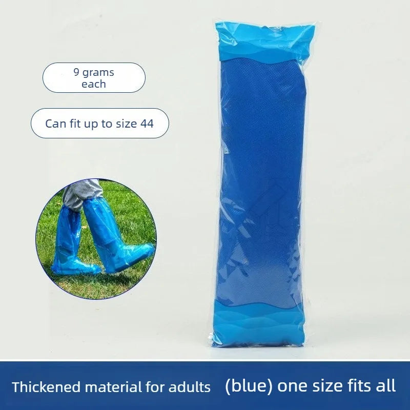 Disposable Waterproof Shoe Covers 10/20 Pcs – Blue & Clear Disposable Shoe Covers Axl