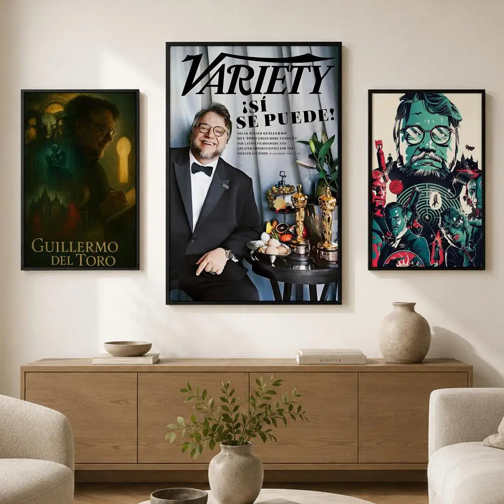 Guillermo del Toro Waterproof Self-Adhesive Wall Art Poster Decorative Wall Poster Axl