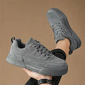 Men's Low-Top Lace-Up Casual Sneakers | Breathable & Waterproof Men's Casual Sneakers Axl Gray 44