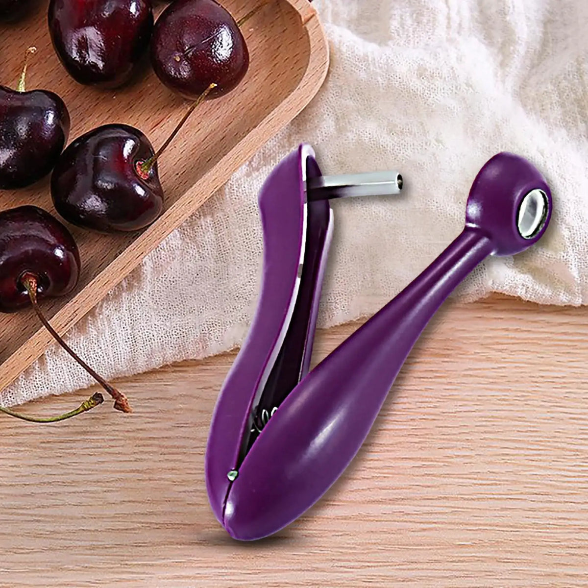 Cherry & Olive Pitter Tool – Heavy-Duty Fruit Stone Remover Fruit Pitter Tool Axl