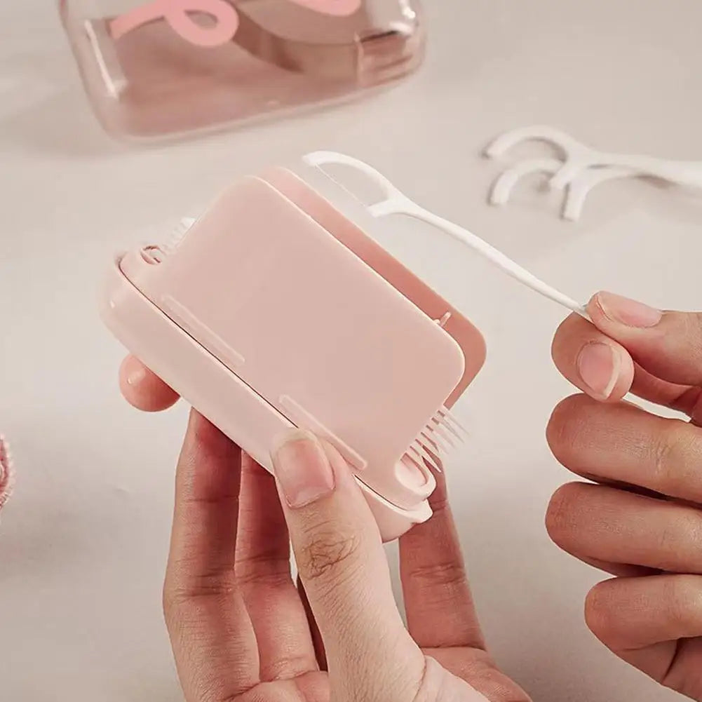 Automatic Pop-Up Dental Floss Pick Dispenser Travel Case Floss Pick Dispenser Axl