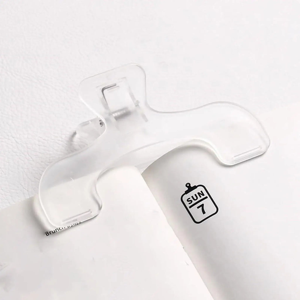 Transparent Plastic Book Clip – Page Holder & Bookmark Book Clip Axl