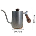 Vintage Stainless Steel Coffee Pot – 1L Wooden Handle Teapot Coffee & Tea Pot Axl Sliver-900 Style