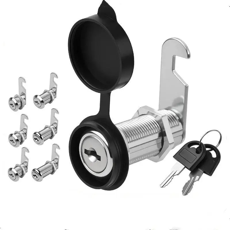Zinc Alloy Cam Lock Waterproof Cover Cabinet Drawer 2 Keys Cam Lock Axl
