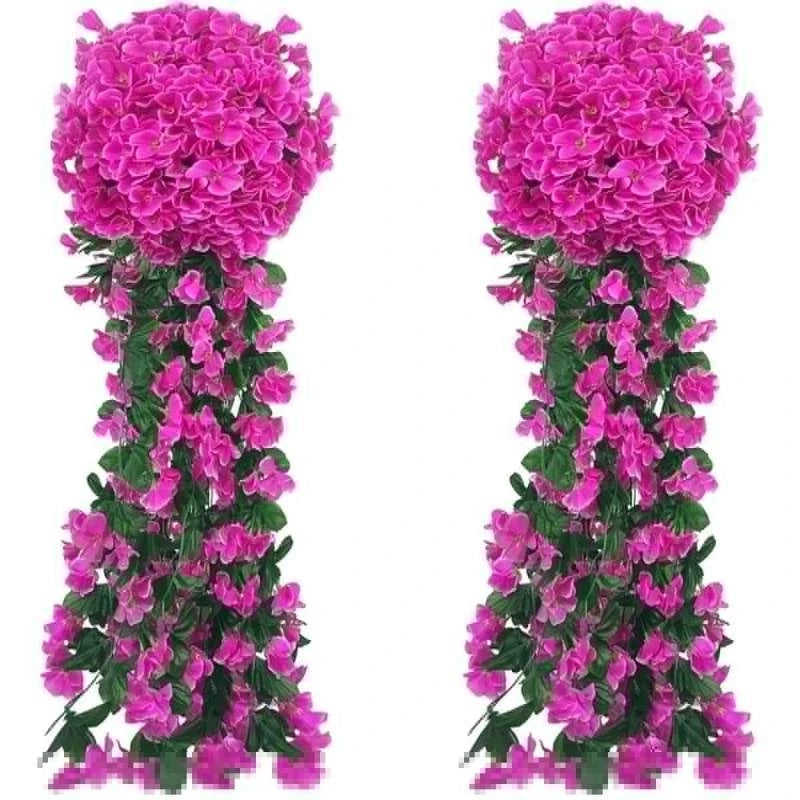 Artificial Silk Rose Vine – Wedding Arch & Wall Décor Artificial Flower Vine Axl VIOLET/紫罗兰 1 pc