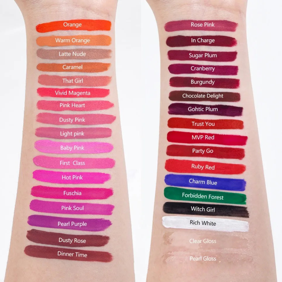 Waterproof Matte Liquid Lipstick – Vegan Custom Label Lip Gloss Liquid Lipstick Axl