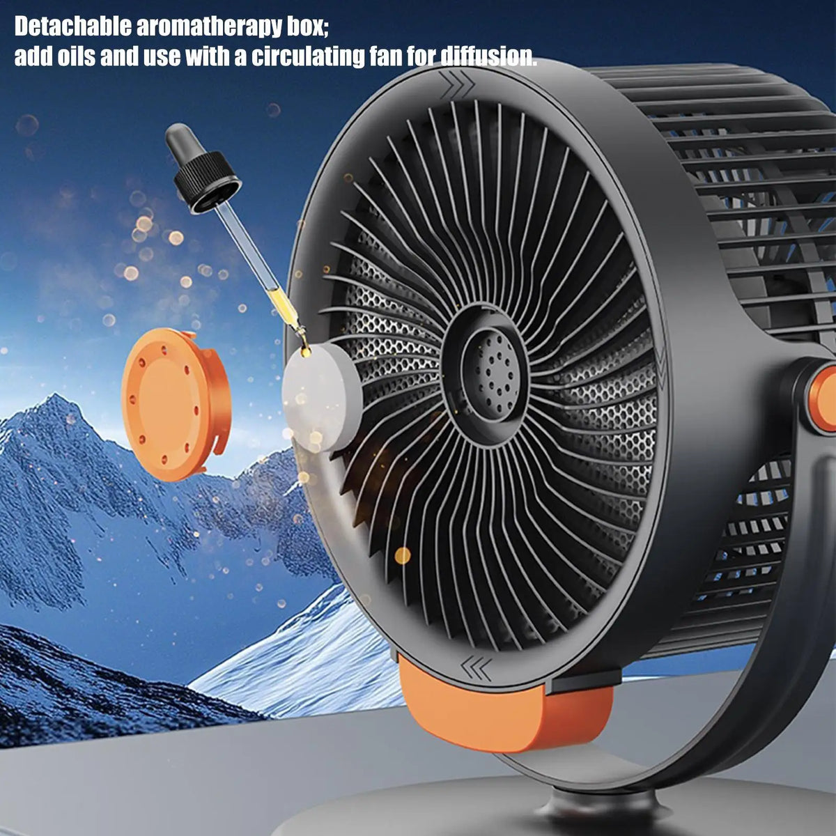 Cordless Floor Fan 4000mAh | 4-Height Adjustable & Anti-Tip Base Cordless Floor Fan Axl