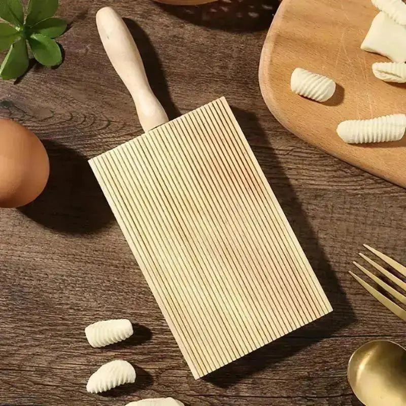 Wooden Garganelli Board – Pasta, Gnocchi & Macaroni Maker Pasta Making Board Axl