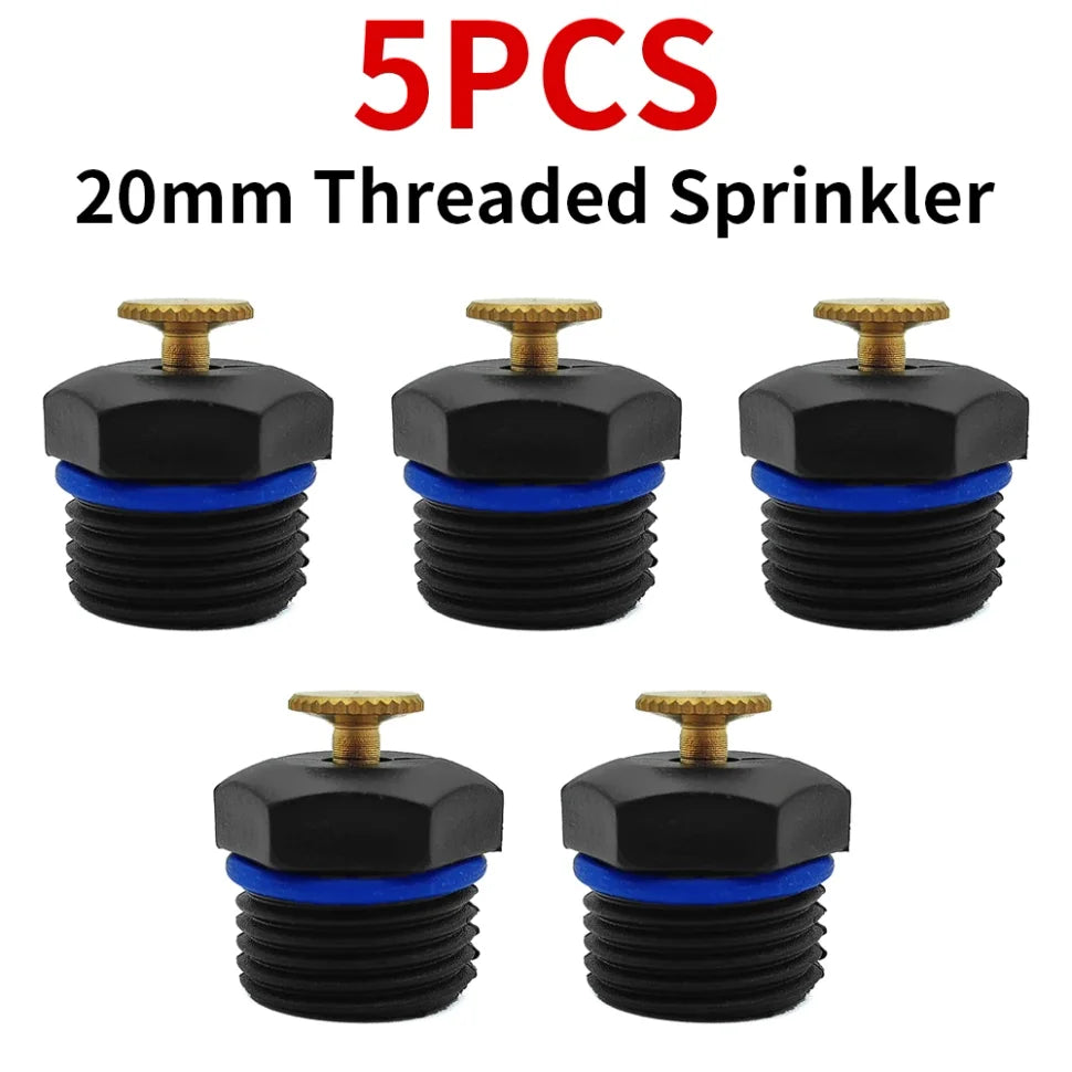 5-Pack Adjustable 1/2" Spray Nozzles | Garden Drip Irrigation Garden Spray Nozzle Axl