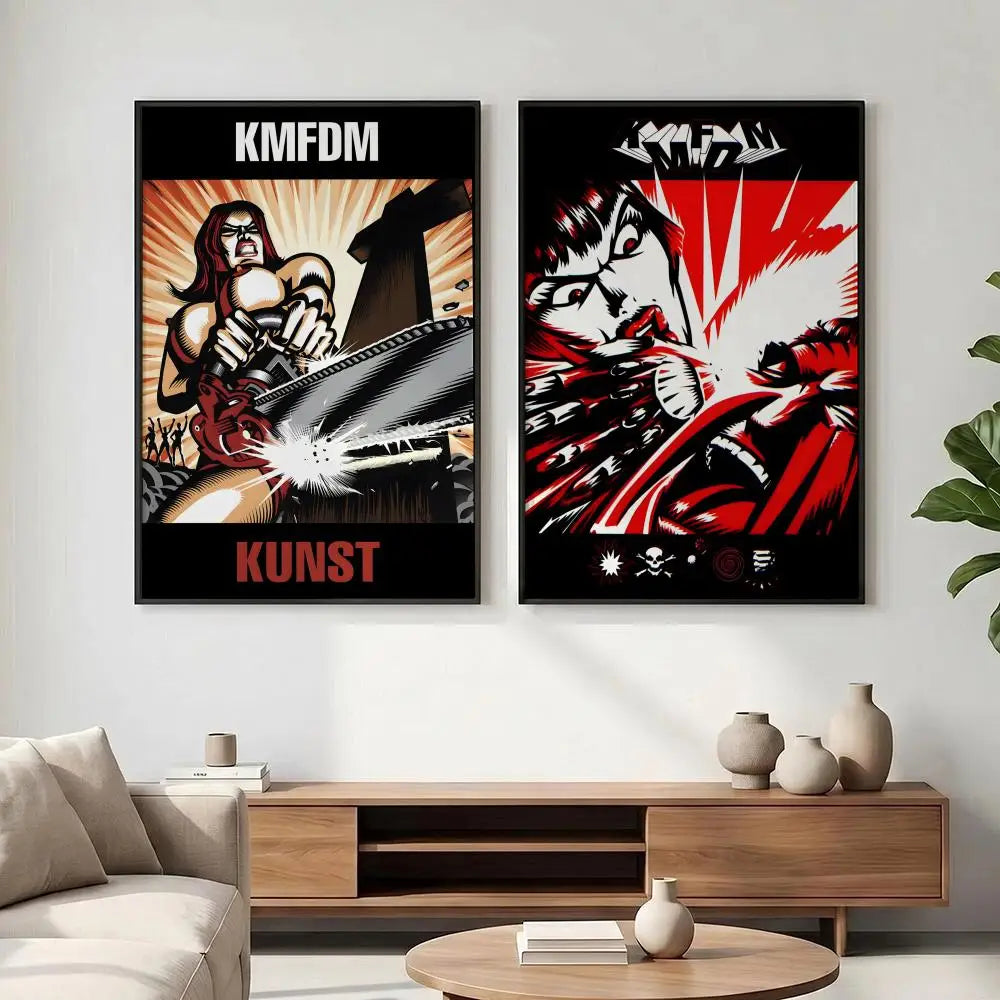 KMFDM Band Poster – HD Art Print for Wall Décor | Home & Bar Music Band Poster Axl