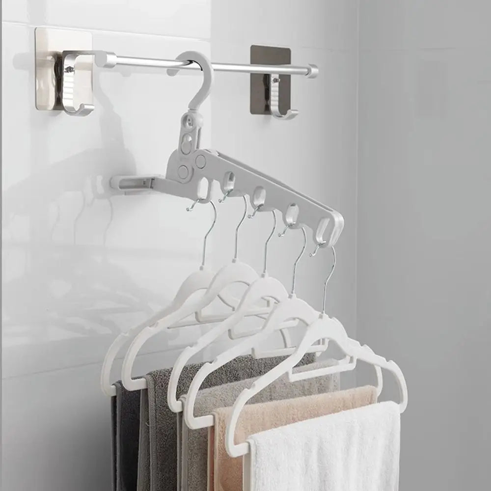 Foldable Travel Clothes Drying Rack – 5-Hole Hook Foldable Drying Rack Axl