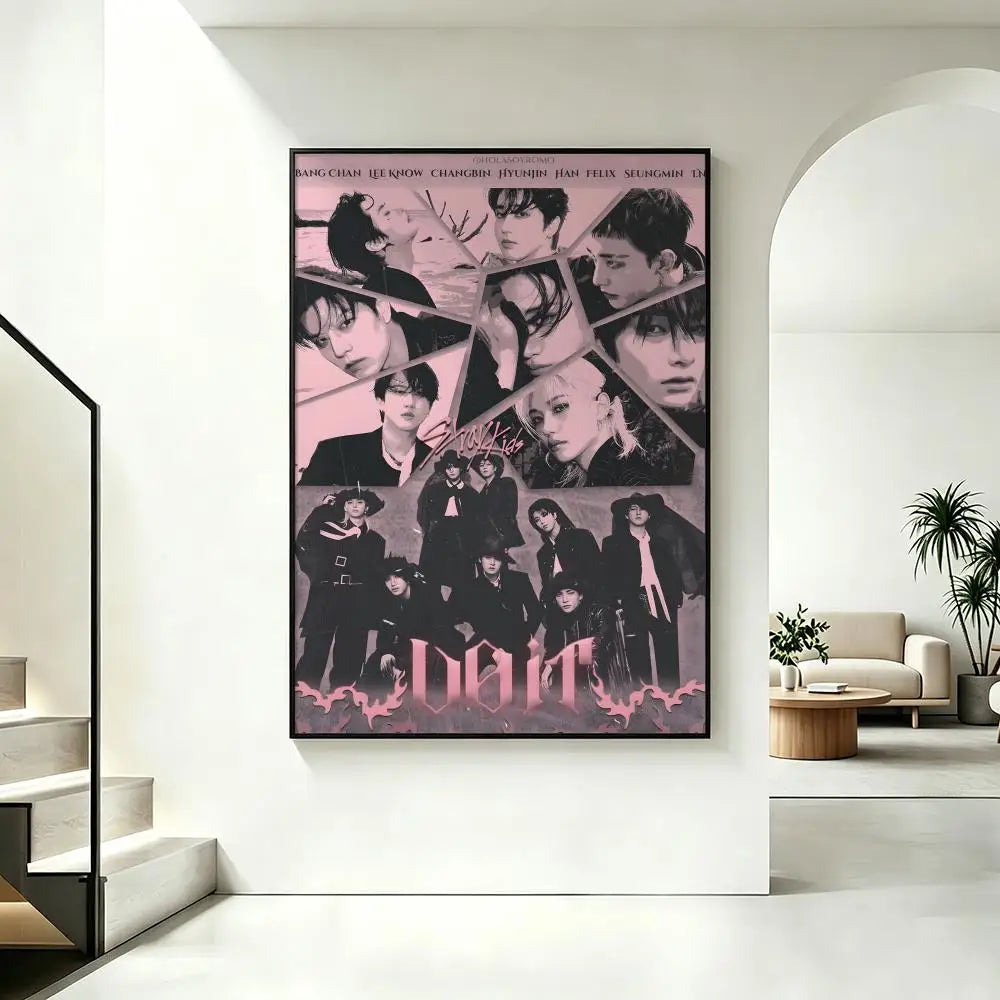 Stray Kids Kpop HD Wall Poster – Waterproof Sticky Decor Wall Art Poster Axl