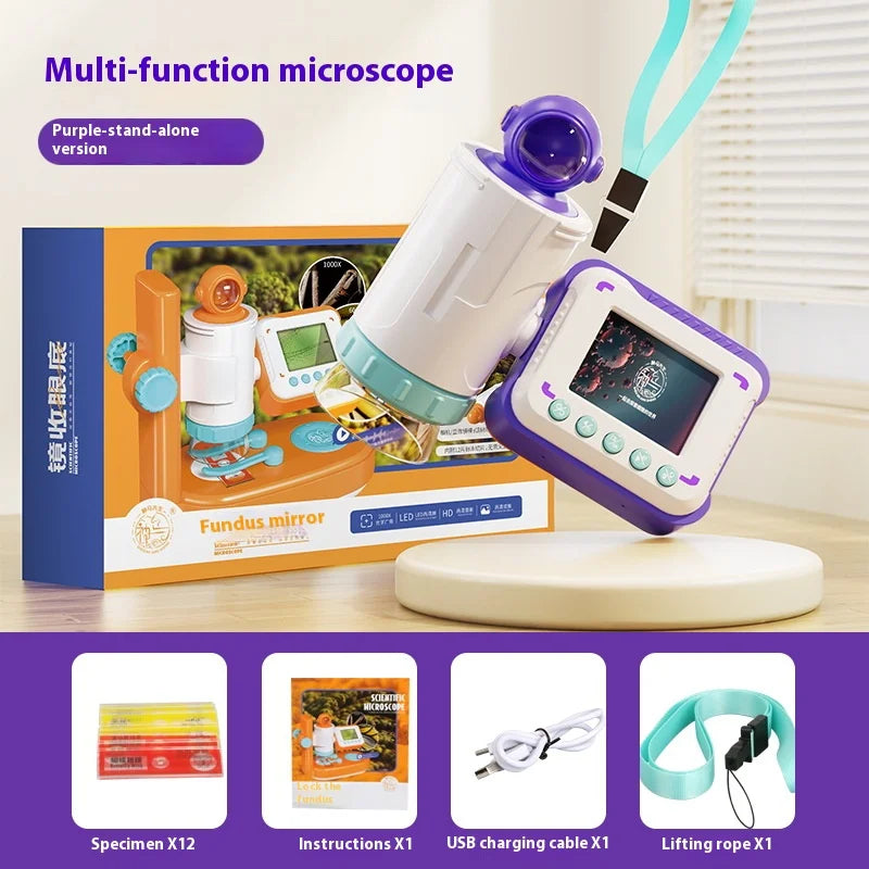 Kids HD Portable Handheld Microscope – 500x Magnifier Kids Microscope Axl 3