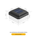 Solar LED Fence Post Cap Light IP65 Waterproof – Warm White Solar Fence Light Axl 6X6cm