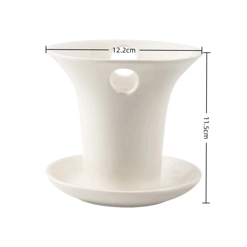 White Multi-Slot Toothbrush Holder – Bathroom Countertop Caddy Toothbrush Holder Axl
