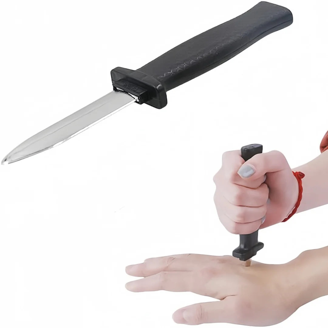 Retractable Fake Knife Toy – Halloween & Prank Party Prop Prank Prop Toy Axl