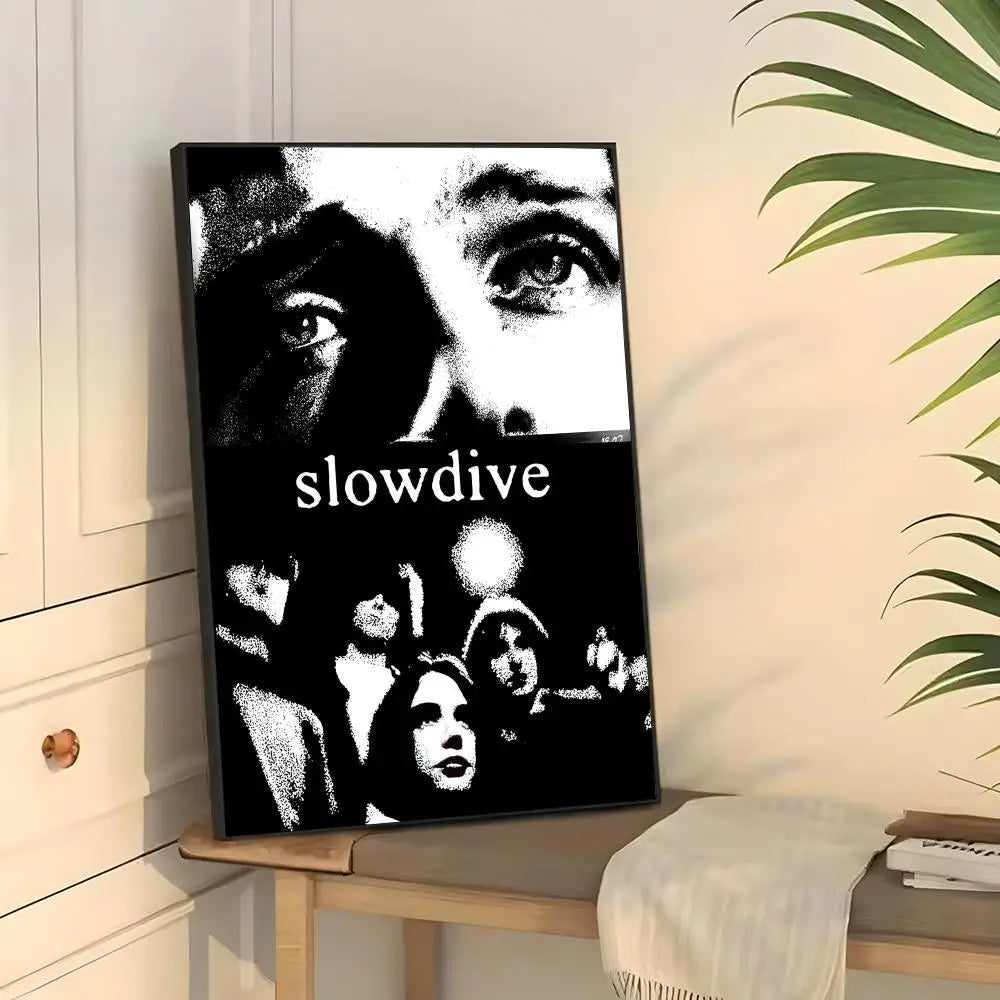 Slowdive Rock Band Poster Sticker – HD Wall Art Home Decor Wall Art Poster Axl