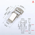 Stainless Steel Toggle Box Lock – Spring Loaded Latch Buckle Toggle Latch Hardware Axl Nickel plated iron