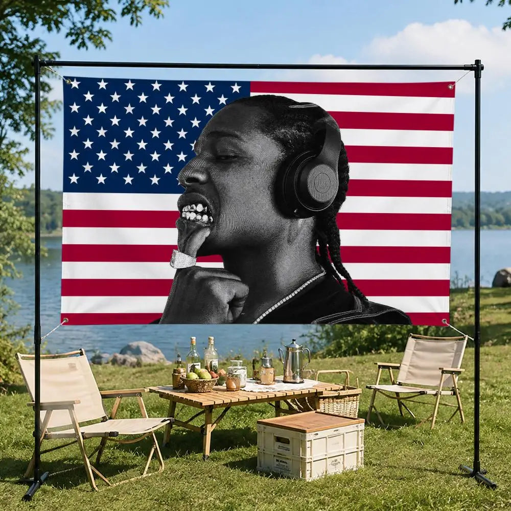 A$AP Rocky Decorative Flag Banner – Garden, Porch & Home Decor Decorative Flag Banner Axl