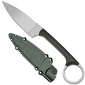 Mini EDC Utility Knife with Sheath – Stainless Steel Pocket Knife EDC Pocket Knife Axl green