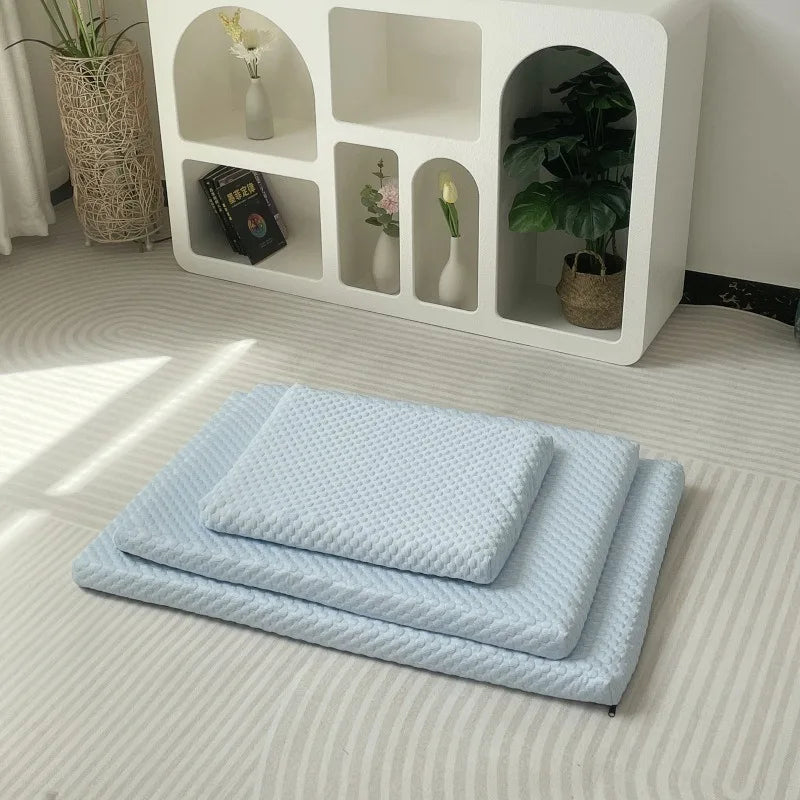 Ice Silk Cooling Pet Mat – Washable Dog & Cat Bed Pad Pet Cooling Mat Axl