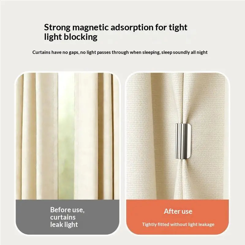 Magnetic Curtain Clips – No-Drill Strong Magnet Fasteners Curtain Clip Fasteners Axl