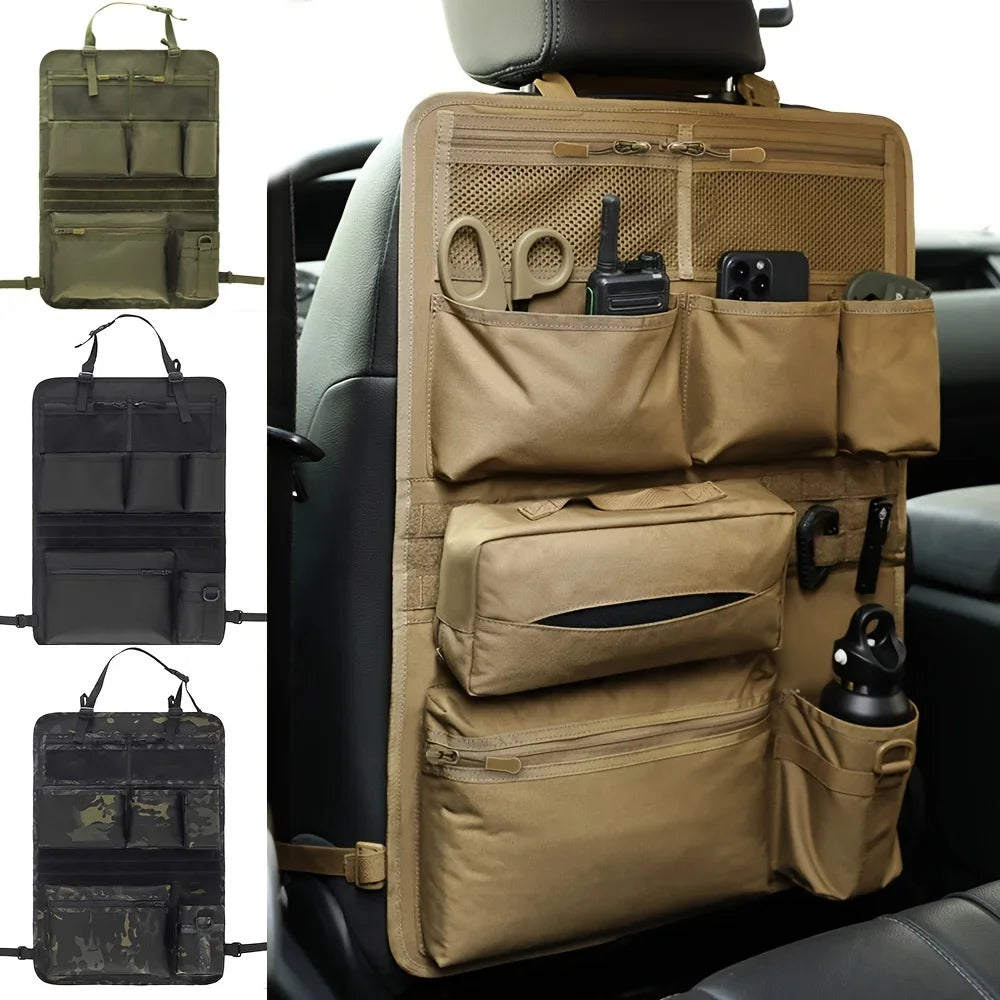 Multi-Pocket Backseat Organizer for SUVs & Trucks – Oxford Cloth Car Seat Organizer Axl