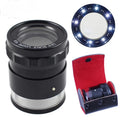 10X LED Magnifier with Scale & Optical Glass – Textile Loupe Illuminated Magnifier Loupe Axl Cross scale plate 10X