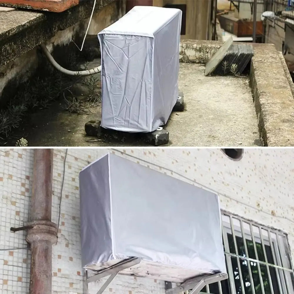 Outdoor AC Cover – Waterproof Dustproof Silver Protective Bag AC Unit Cover Axl