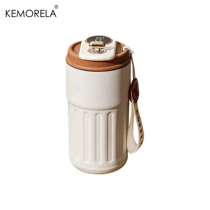 KEMORELA Smart Thermos Bottle – LED Temp Display 316 Steel Mug Smart Vacuum Thermos Axl coffee 450ml
