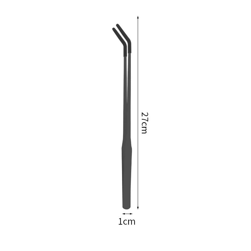 Reptile Feeding Tongs with Rubber Tips – Straight & Curved Tweezers Reptile Feeding Tongs Axl A11
