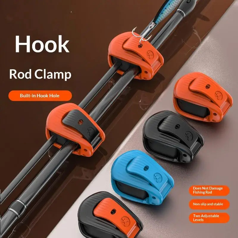 Fishing Rod Holder Clip – Compact ABS Fixer, 2/4 Pack Fishing Rod Holder Axl
