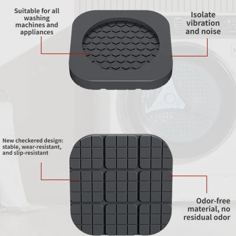 Non-Slip Anti-Vibration Pads – Washing Machine & Appliances Appliance Foot Pads Axl