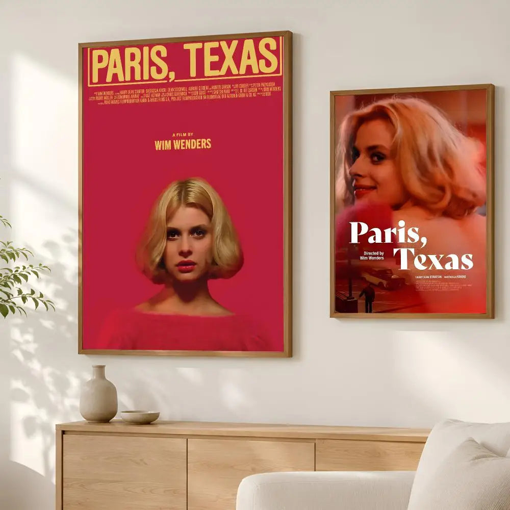 Paris, Texas Movie Poster – Self-Stick HD Waterproof Wall Art Movie Wall Poster Axl