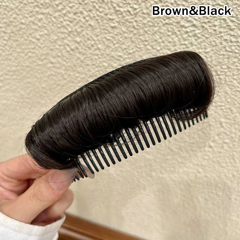 Invisible Volumizing Hair Pad Comb – Fluffy Hair Lift Insert Hair Volumizing Pad Axl Black Brown