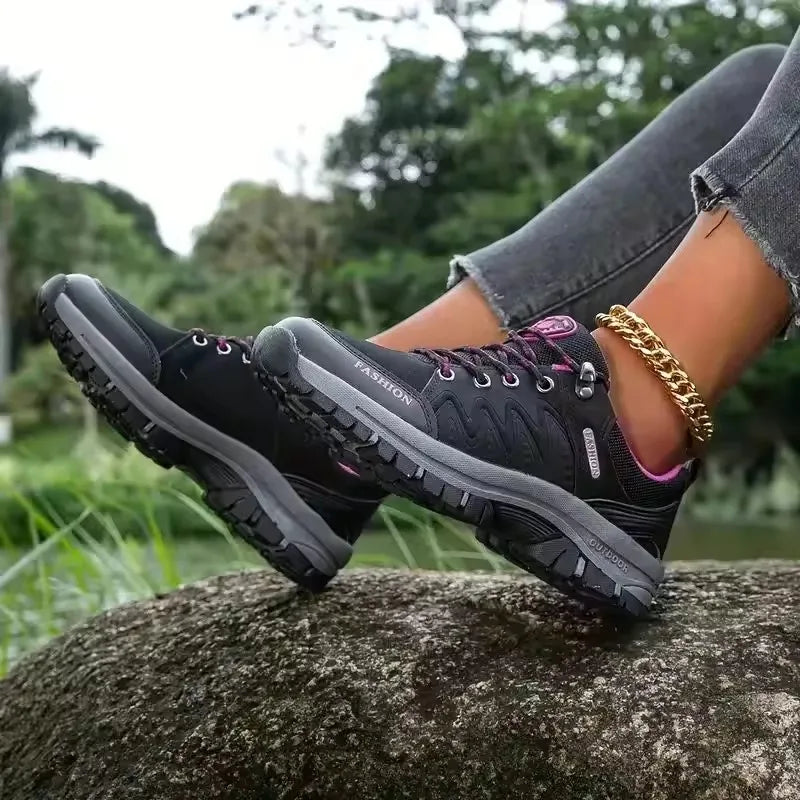 Women's Breathable Mesh Hiking Sneakers – Anti-Slip Outdoor Shoes Women's Hiking Sneakers Axl